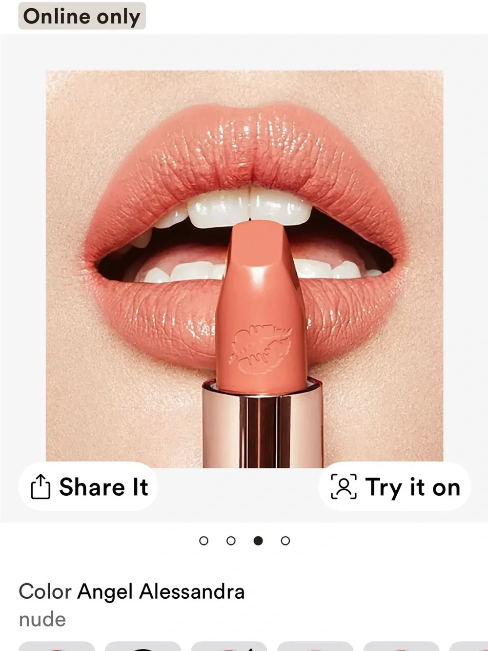 Charlotte Tilbury Angel Alessandra Nude Lipstick NIB  retails $39